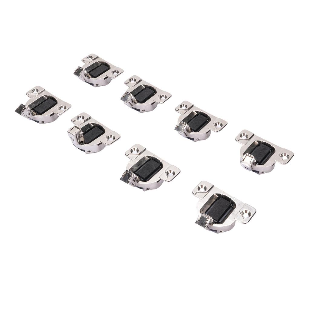8Pcs 110 Degrees Screw On Self Closing Compact 33 Hinge Zinc Alloy Sturdy Structure Cabinet Door