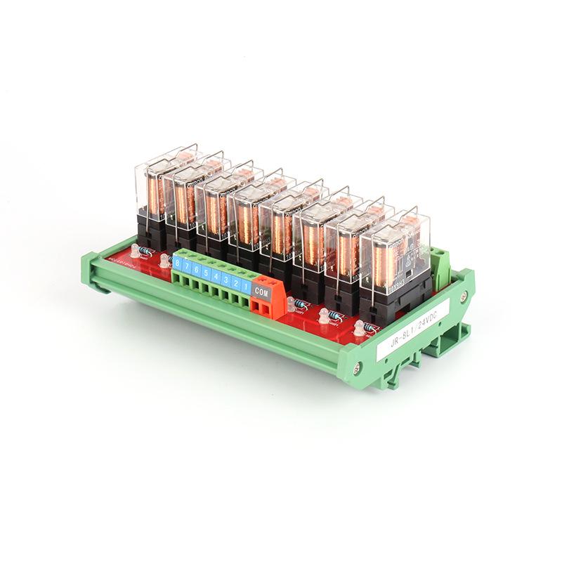 8-Way Relay Board: Compatible with Ohm Module, PLC Amplifier, JR-8L1/24VDC Output Module