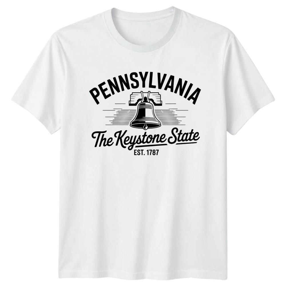 Pennsylvania The Keystone State Landmark Unisexs TShirt Unisexs Tee S