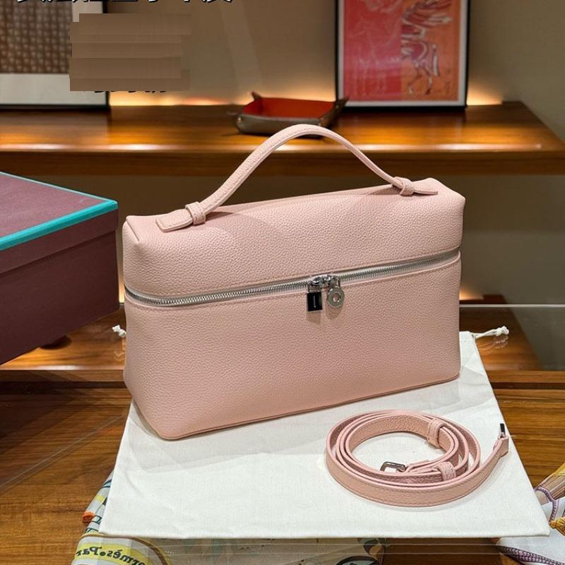 L27 Lunch Box Cover Layer Cowhide Gigi Same Style Single Shoulder Crossbody Lychee Patterned Small Cowhide Bag Versatile Temperament