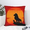 Lion King  Pillowcase Polyester Cushion Cover Gift Cartoon Simba  Pillow Case Cover Seater Zipper 45X45cm