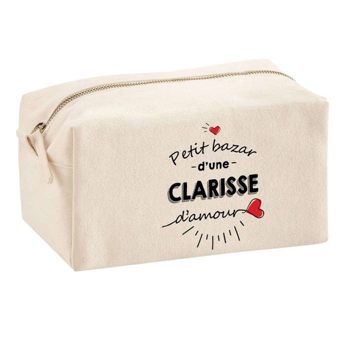 Multifunction Pouch Bazar D'une Clarisse D'amour Birthday Gift Personalized Idea | School Pencil Case Office Supplies