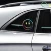 Die-Cut Vinyl Decal For Evil Smiley Face Car Sticker Waterproof Auto Decors On Car Body Bumper Rear Window Laptop