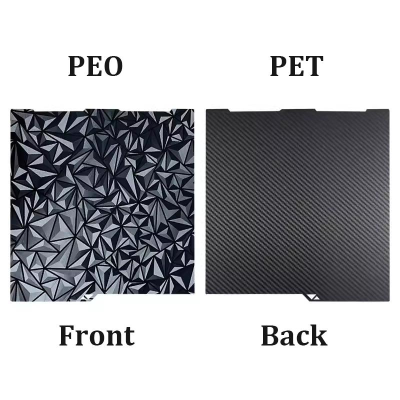 Double Side Spring Steel Sheet PEY PEO PET PEI For Anycubic Kobra 3 Max 3D Printer Hotbed PEI Build Plate For K3 Max Kobra 3 Max