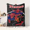 Custom Name Spider-Man Urban Flannel Blanket Throw Blanket Soft Warm Sofa Bed Decor Unique Gift