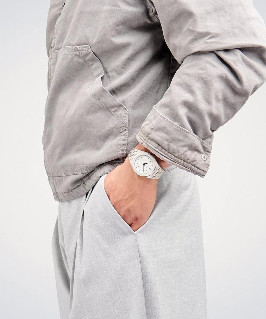 Authorized Distributor D1 Milano Watch UTBJ23 Ultra Thin Linen 40mm Stainless Steel Strap Silver [D1 MILANO] Men's [ULTRA THIN]