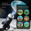 2 in 1 Rocket Galaxy Star Projector Adjustable Focus Ambient Projection Light for Bedroom Home Party Decoration