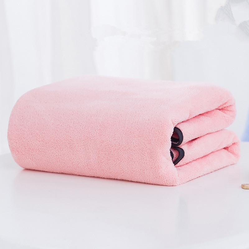 

High Quality Bath Towel High Density Fleece Towel - Super Soft Absorbent, Lint Free, Fade Resistant Bath Towel, Coral Pink 70X140 CM