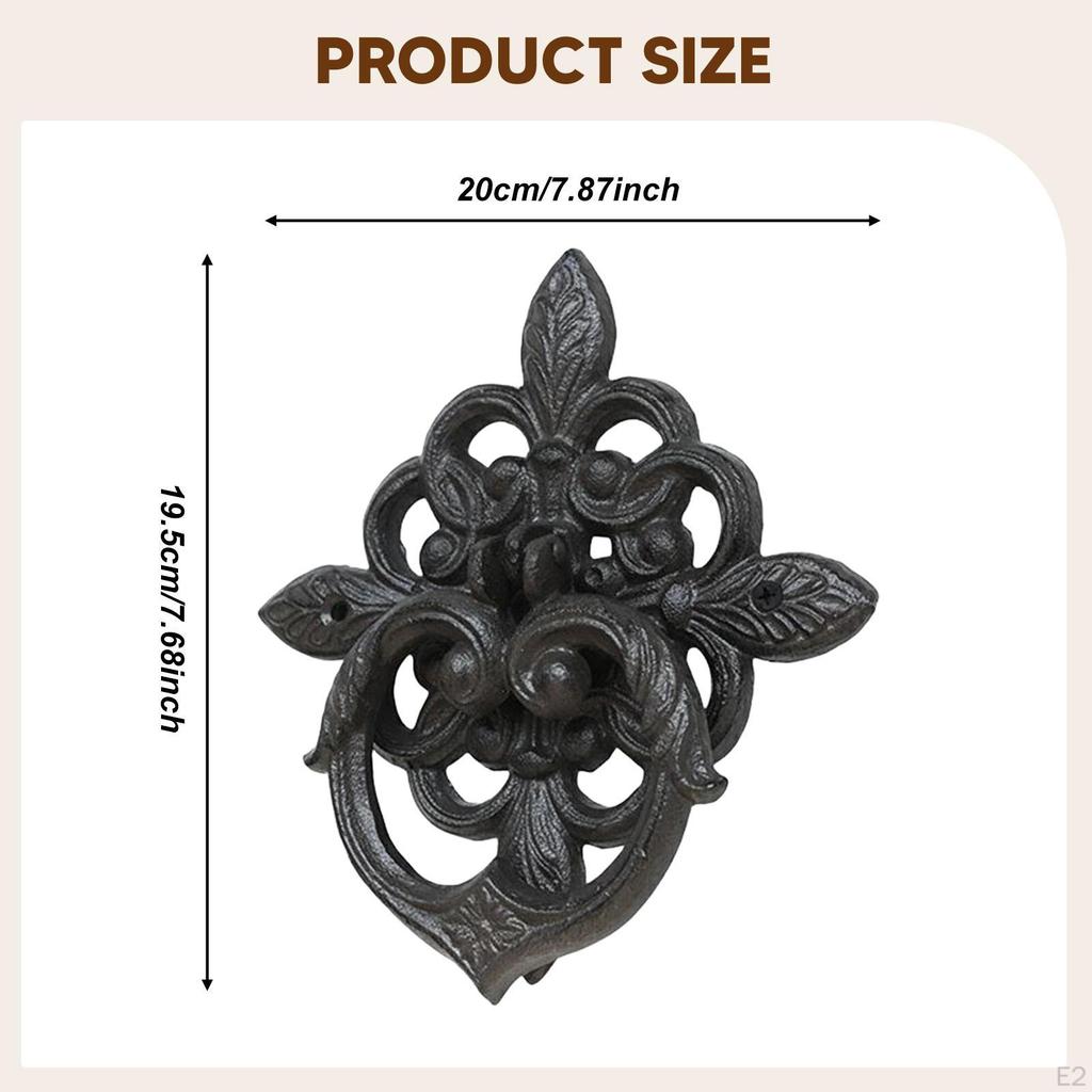Front Door Knocker Gate Handle Rustic Duty Collectible Gothic Decoration Antique for