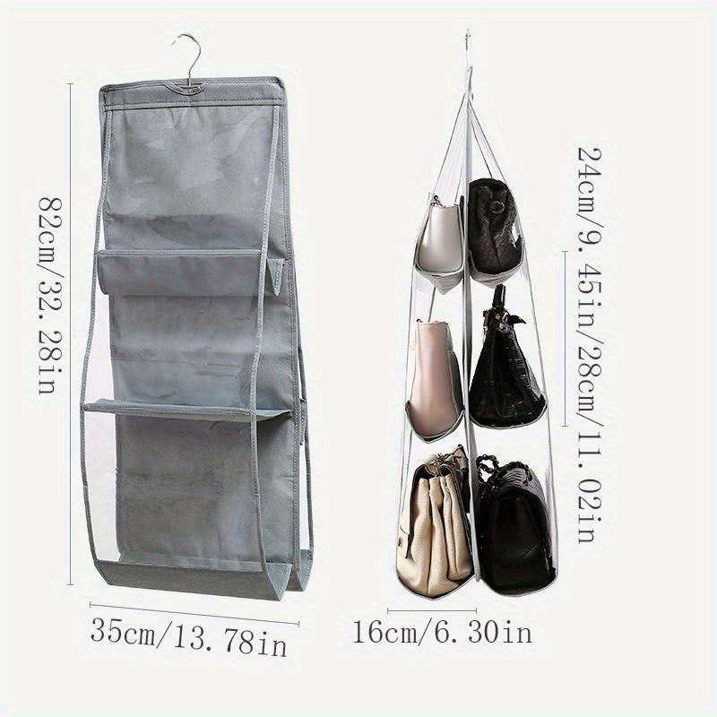 1/2pcs Wardrobe Hanging Non-woven Storage Bag for Women's Bag Household Wall Hanging Storage Bag