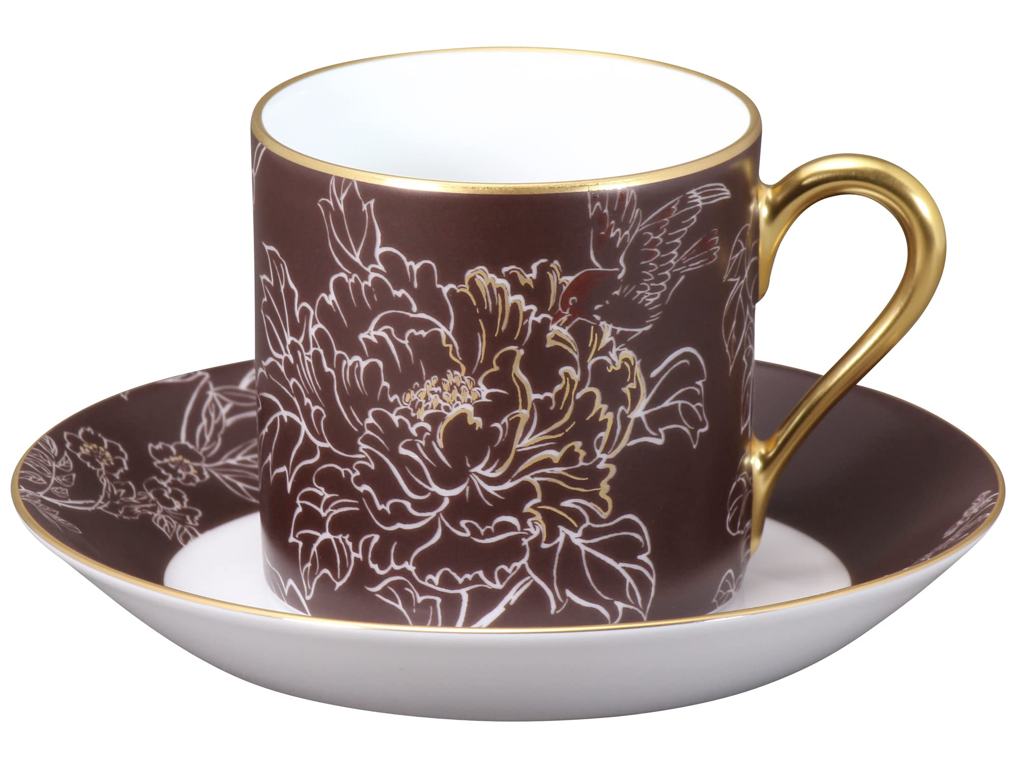 

Okura Touen [Okura Touen x Chiso] Silent Garden Cup & Saucer, Coffee/Tea, Approx. 170cc, Made in Japan, 85C/C307