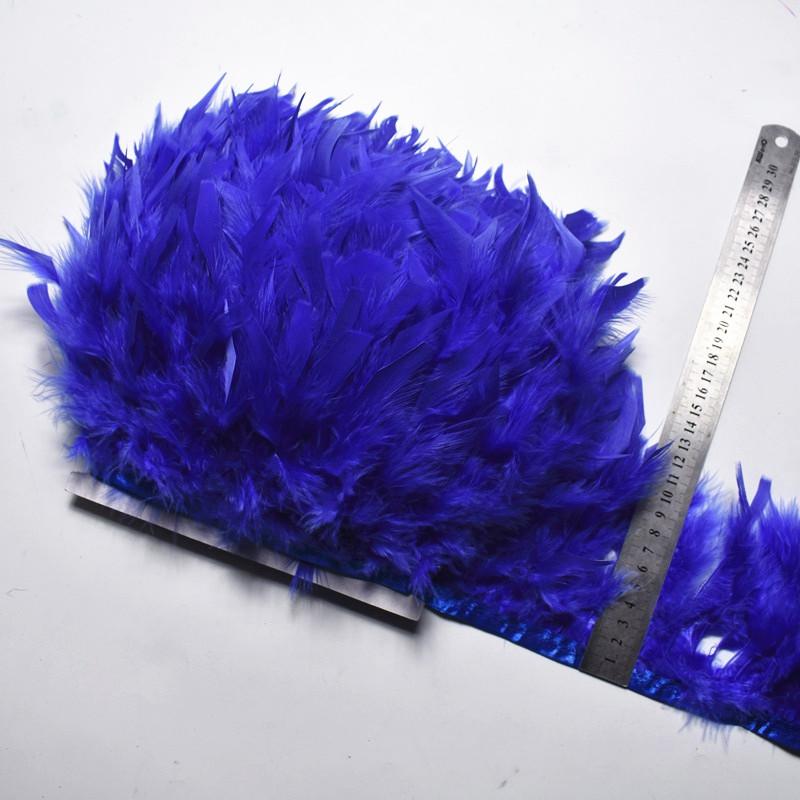 10Meters/Lot Turkey Feather Fringe Trim 4-6Inch Marabou Feathers Trimming Skirt Dress Trims Ribbon Feathers For Crafts