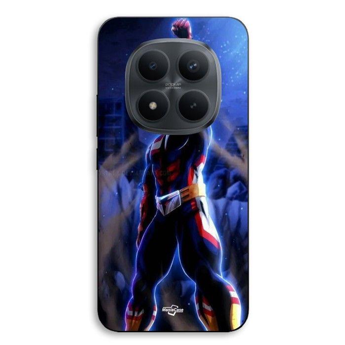 Coque - MANIACASE - Xiaomi Redmi Note 15 Pro Plus 5G - Silicone TPU - All Might (My Hero Academia) - Noir