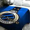 1PC Club Brugge KV Custom Name Patterned Flannel Blanket Suitable For All Seasons for Home Decor Warmth and Comfort Gifts Holiday Present