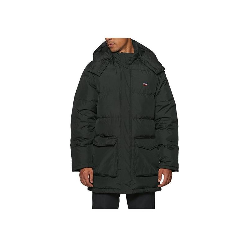 Levis Warm Tinta Unita Giacca con Cappuccio Uomo Capispalla Nero A0950-0000