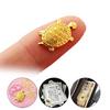 10 Stück Geldschildkröte, Asakusa-Tempel, kleine goldene Schildkröte, die betet, Glück, Reichtum, Heimdekoration, Glücksgeschenk