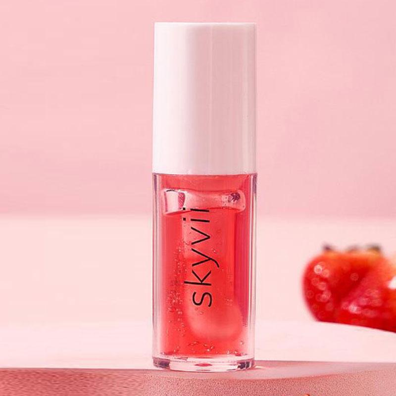 1 Pcs Portable Crystal Jelly Lip Oil Cute Moisturizing&Desalinating Lip Line Lipstick Big Brush Shining Liquid Lipstick ZH
