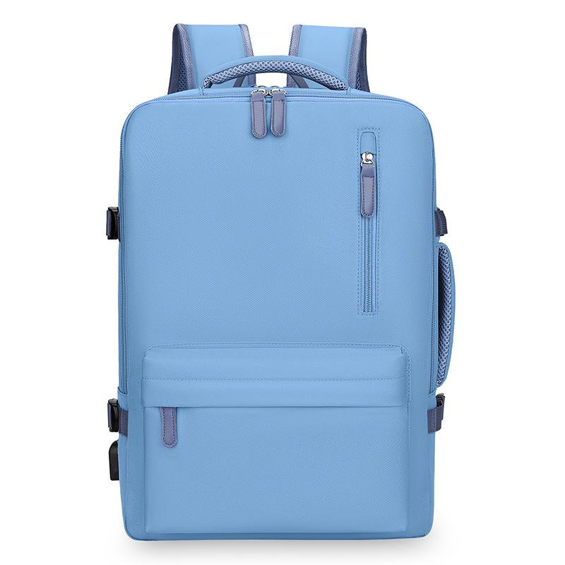 Durable Large-Capacity Multi-Compartment Laptop Backpack for Travel, Rechargeable & Lightweight