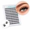 Customizable Eyelashes Private Label C and D Curl Pre-Cut Extension Kit DIY Cluster Eyelashes