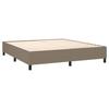 Maison Exclusive - Sommier à lattes de lit avec matelas Taupe 180x200 cm Tissu