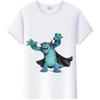 Μόδα Unisex Monsters, Inc. Μπλουζάκι Λευκό Μπλουζάκι Κοντομάνικα Τοπς James -P- Sullivan Αστεία T-Shirts με Γραφικά Mr.Q
