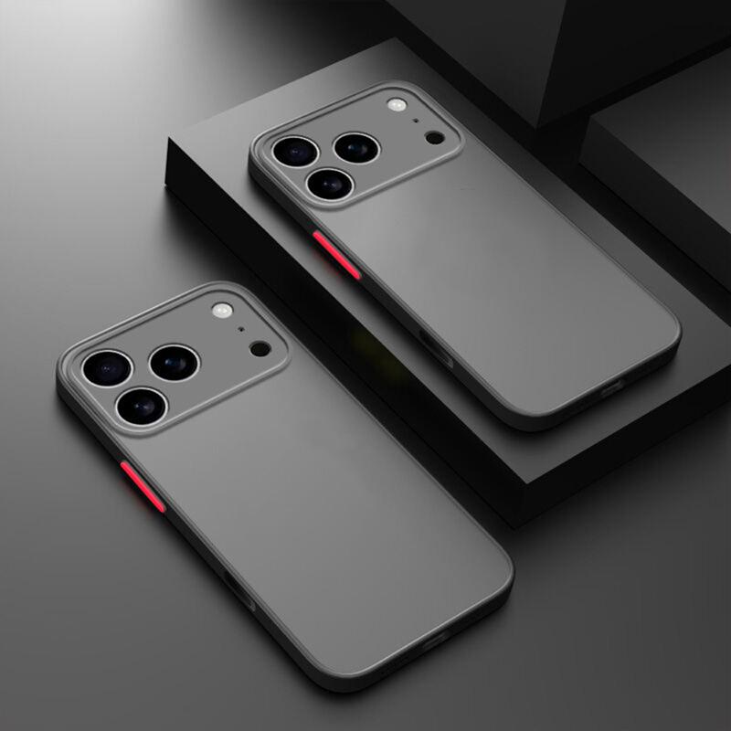 

Skin Feel Matte Armor Phone Case For iPhone 17 Pro Max Air 16E 14 15 Plus 13 12 Mini 11 16 Pro Max Shockproof Protection Cover iPhone 13