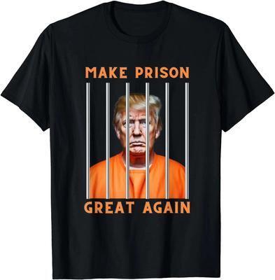 Trump 2024 Make Prison Great Again Funny Design Unisex T-Shirt