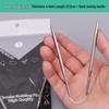 Short Circular Steel Knitting Needles with Round Head for Wool - 23cm for Socks, Cuffs, Gloves & Sewing Accessories