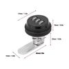 Zinc Alloy Password Combination Camlock Locker Three Digit Pass   Protector(Black)