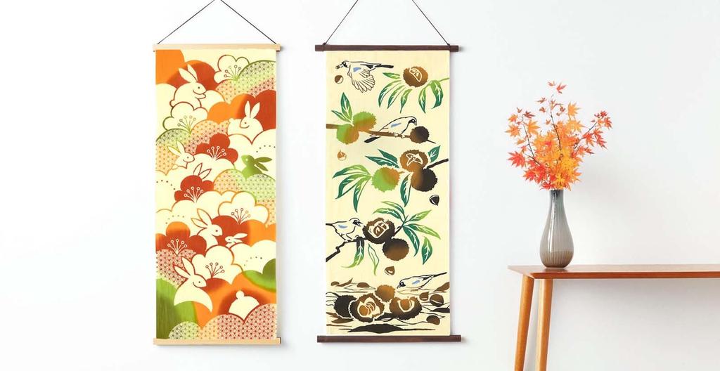 Tenugui Hand Made In Perfect Souvenir for Peaceful and Happiness Longevity Moon Rabbit Dancing Autumn Mellow Full Moon Auspicious Ships by Mail and