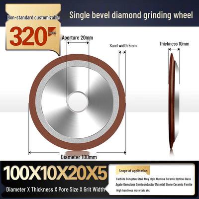 Single Bevel Diamond Grinding Wheel Bit