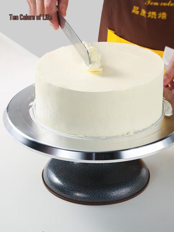 Zhaoran 10-inch Aluminum Cake Decorating Turntable Set
