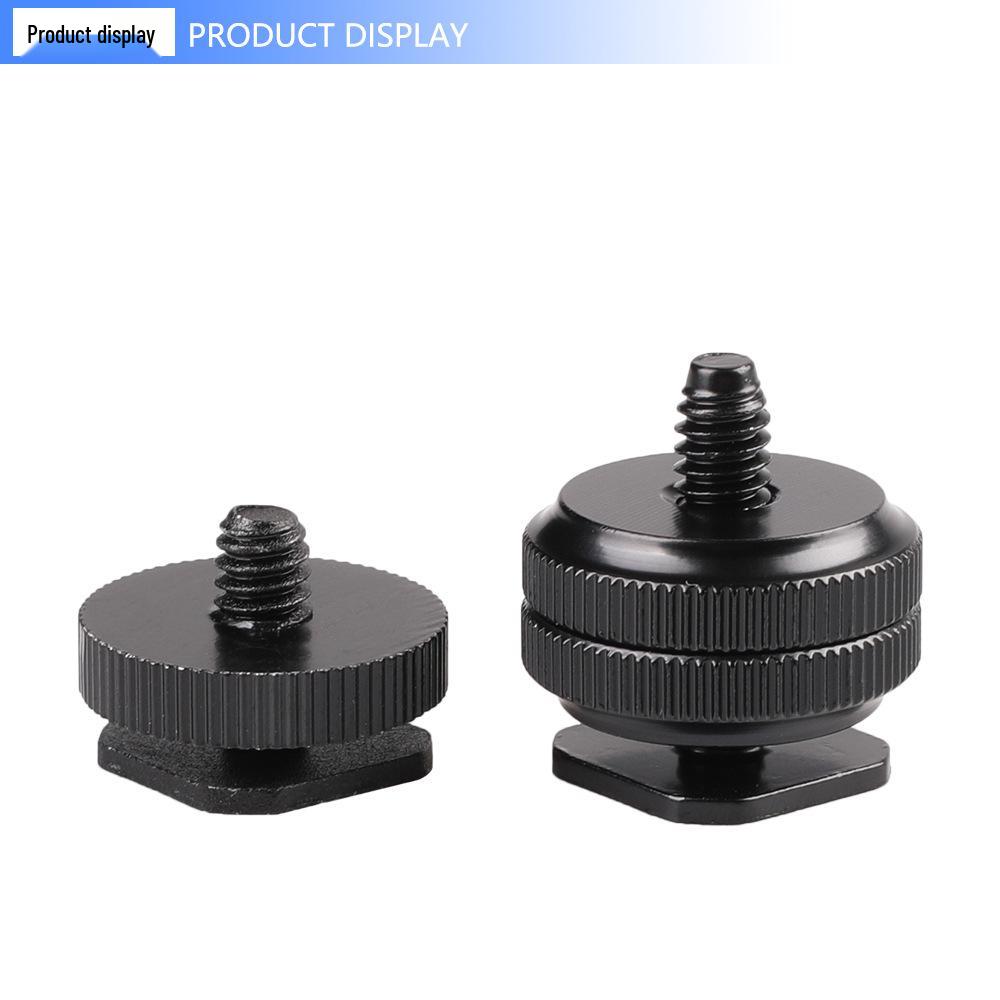 Metal Hot Shoe Conversion Screw: Standard Up/Down Locking, Single/Double Layer, 1/4" & 3/8" Options