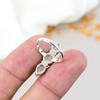 Rose Quartz 925 Sterling Silver Pink Gemstone Handmade Jewelry Bohemian Style Ring For Women