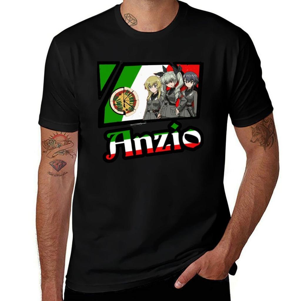 Anzio Tshirt Relaxed Fit Casual Short Sleeve Top Tshirt
