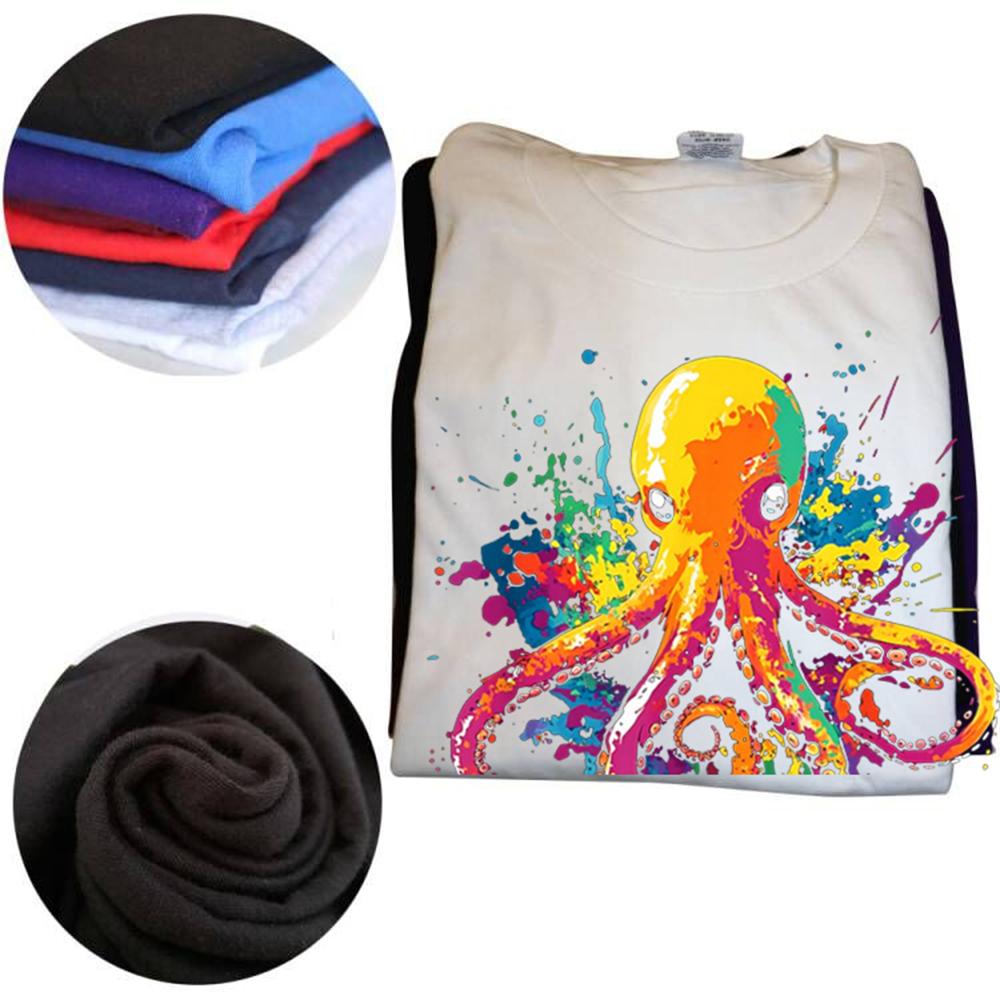 Funny Colorful Octopus Lover T Shirts Cotton Short Sleeve Birthday Gifts Mens Clothing Fashion Casual Loose Oversized T Shirt
