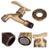 Brass Cold Water Tap for Bathroom, Antique   Wall Mount Laundry Faucet with G1/2 Thrd, Sy Install with Accessories, Grt for Home Washing NaM