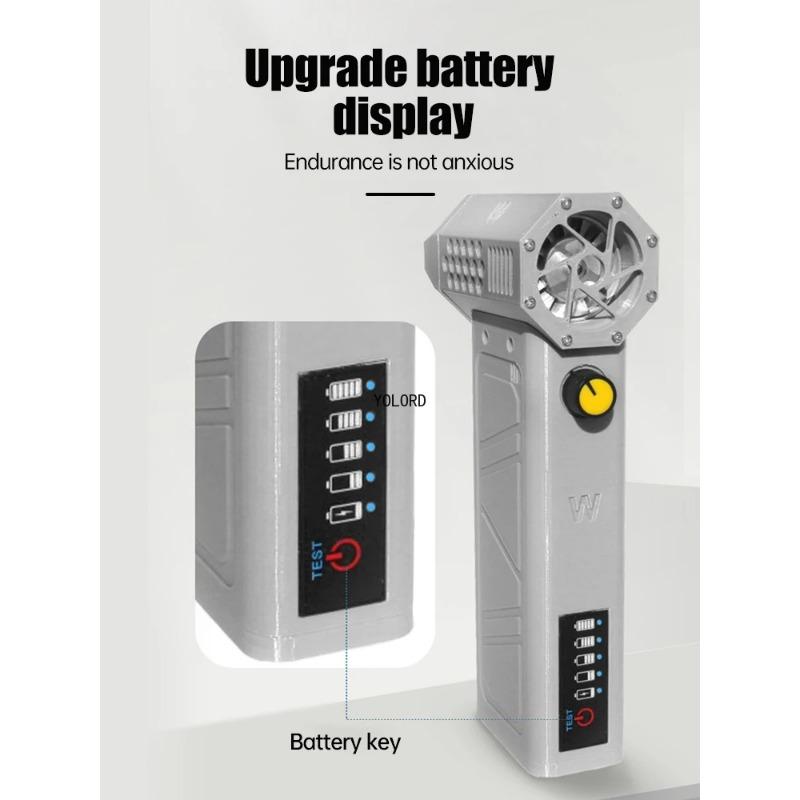 140000RPM Mini Turbo Jet Fan Brushless Motor Handheld Duct Fan 52M/S Portable Violent Turbo Fan Type-C Charging Car Air Duster