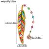 Leaf Shape Bookmark Enamel Design Page Pagination Mark Luxury Book Page Marker  Students