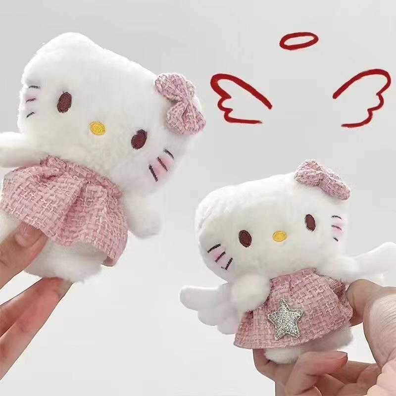 Popular Angel KT Plush Doll Keychain - Cute Cat Girl Pendant