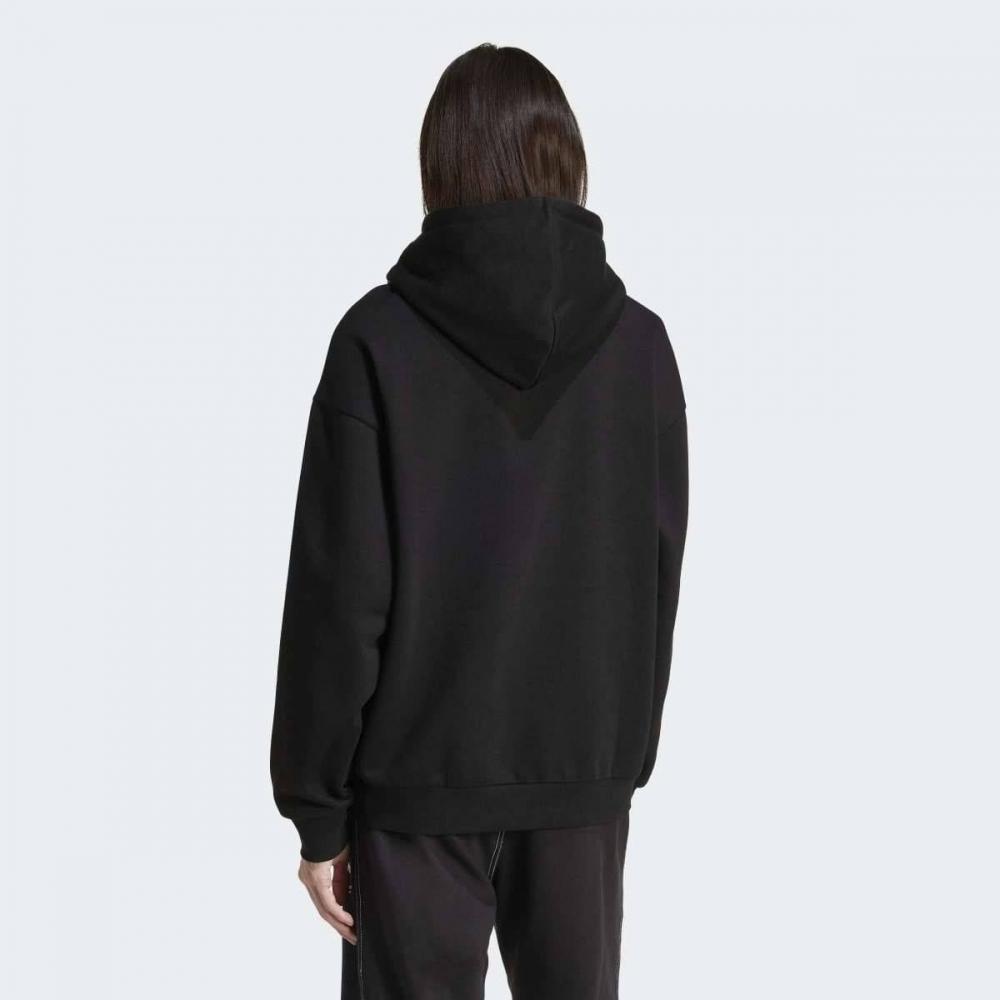 Adidas Unisex Baggy Fit Hoodie Black Jc6251