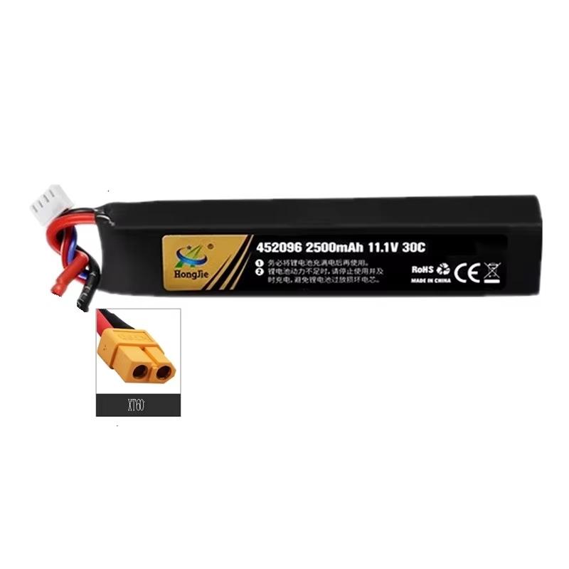 Water Gun Airsoft 11.1V 3S 2500mAh 30C 452096 LiPo Battery T/Tamiya/XT30 Plug for Airsoft BB Air Pistol Electric Toys Guns Parts