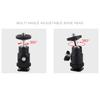 1-10Pcs Ball Head Hot Shoe Adapter Tripod Hot Shoe Pan Tilt Ball Head Mount Mobile Phone Clip 1/4 Screw for Camera Accessories