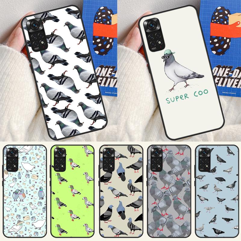 Pigeons Collage Case For Xiaomi Redmi Note 13 Pro 14 12 11 9 10 9S 10S 11S 12S Redmi 14C 13C 10C 12C Cover