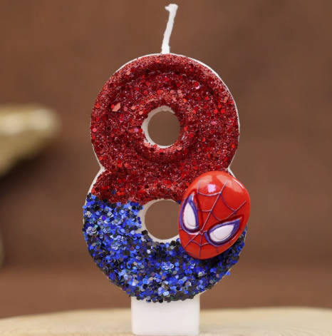 Number Birthday Candles for - Character Design Party Decoration for Celebrations