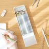 2Pcs Plastic Pencil Box Large Capacity Pull out Pen Case Sketch Pencils Organiser Case Coloring Pencil Container