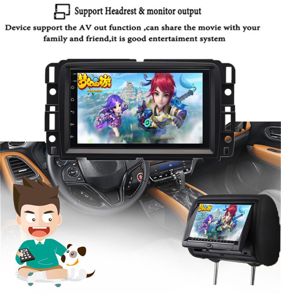 Car Radio Stereo With Outer Frame For GMC Acadia 2013-2017 Chevrolet Traverse 2013-2017