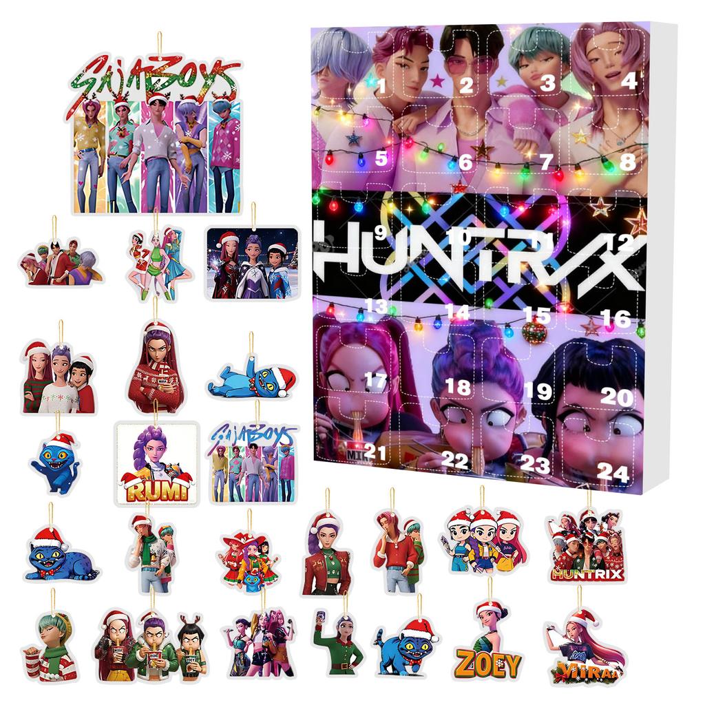 Advent Calendar Contains 24 Gifts, Cute Figures Doll Advent Calendar, Countdown Calendar With Surprise Toys, Collectible Figures Gift For Kids