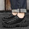 Outdoor lightweight low-top soft-soled cushioning sneakers retro style personalized comfortable casual shoes