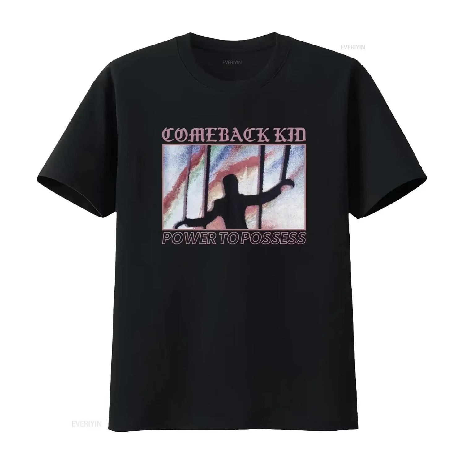 

COMEBACK KID band t shirt cotton black gift for fan vintage Washed Comfortable Unisex Slightly S чёрный